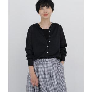 ニット セーター 「待望の再販 / 名品 / ウォッシャブル」ラミーハイゲージクルーネックカーディガン レディース