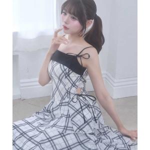 ワンピース 「Belle Charme」Chiffon Tiered Long Onepiece