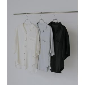 ブラウス シャツ Pocket Open Collar Shirt レディース