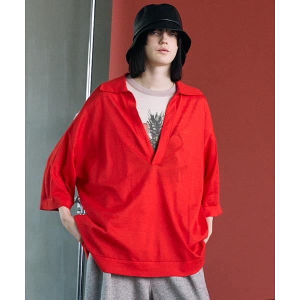 tシャツ 「UNISEX」Ramie-SOLOTEX Prime-Over Deep Front S...