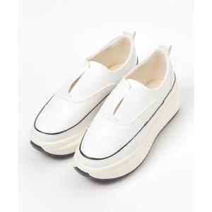 「GLOBAL WORK」 スリッポン MEDIUM アイボリー レディース