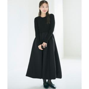 「coca（coca）」 ドッキングワンピース M ブラック レディース