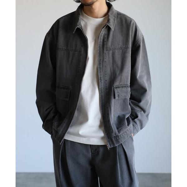 「CREARE -LINO-」 デニムジャケット M チャコールグレー メンズ
