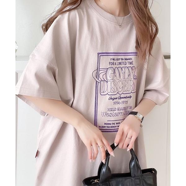 「Java」 半袖カットソー X-LARGE ピンク レディース