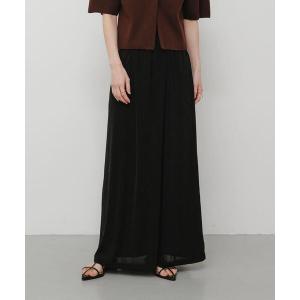 ロング スカート シャイニーイージーナロースカート