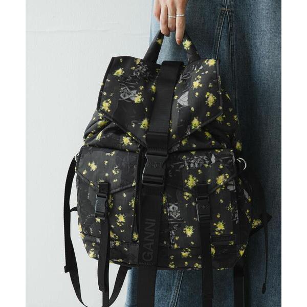 Ganni Ganni PRINTED NYLON BACKPACK バックパック