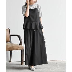 セットアップ キャミ＋ワイドパンツセットアップ レディース
