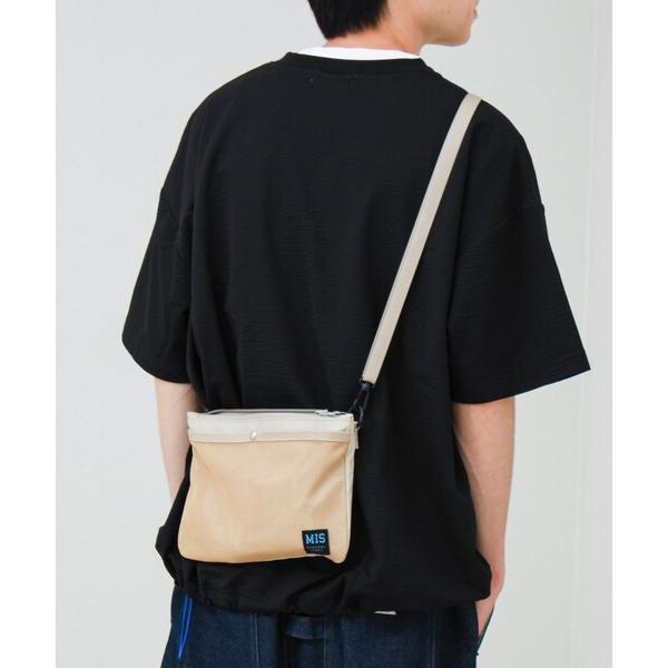 サコッシュ ショルダーバッグ 「MIS/エムアイエス」メッシュポケットサコッシュ メンズ レディース