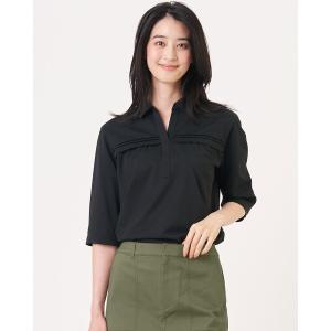 tシャツ 「シーンレスに活躍」スキッパーシャツジャージー カットソー レディース