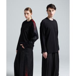 tシャツ Y-3 OVERSIZED GRADIENT STRIPES LONG SLEEVE TEE メンズ レディース