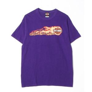 「Harley-Davidson」 半袖Tシャツ M パープル メンズ