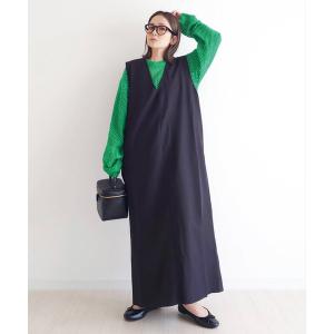「CORNERS」 サロペットスカート L ブラック レディース