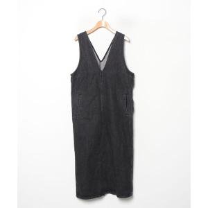 「SENSE OF PLACE by URBAN RESEARCH」 サロペットスカート ONE ブラック レディース