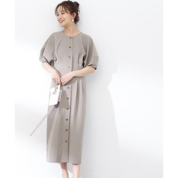 「N.（N. Natural Beauty Basic）」 半袖ワンピース MEDIUM グレイッシ...