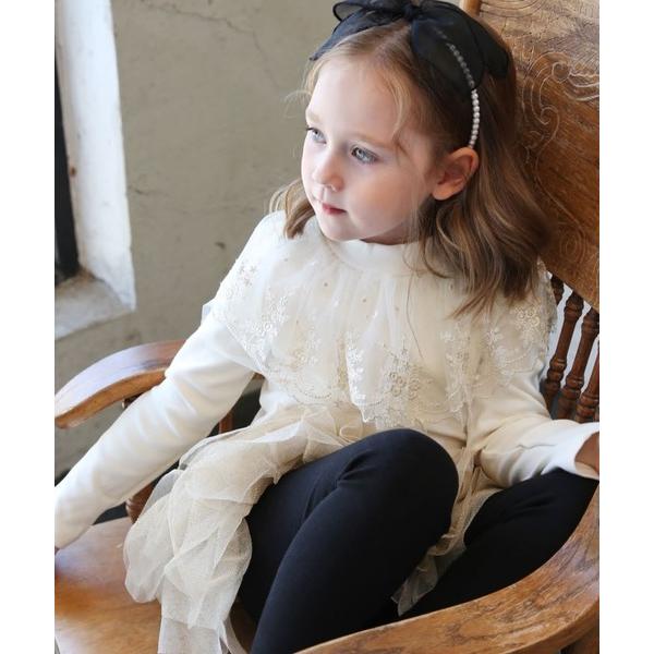 「Rora」 「KIDS」長袖カットソー 120 オフホワイト キッズ