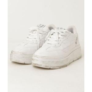 「poseganch」 ローカットスニーカー 25.0cm ホワイト レディース