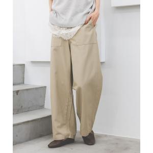 「GLOBAL WORK」 イージーパンツ SMALL ベージュ レディース
