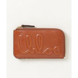 「Chloe」 カードケース - ブラウン レディース