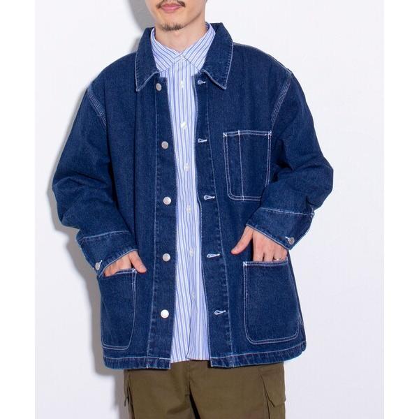 「GLOSTER」 デニムジャケット X-LARGE インディゴブルー メンズ