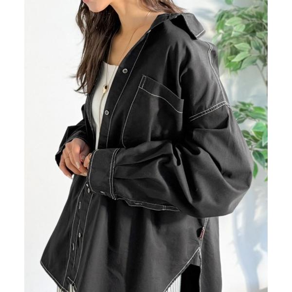 「Java」 長袖シャツ X-LARGE ブラック レディース