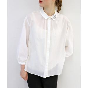 「haupia」 長袖ブラウス MEDIUM ホワイト レディース