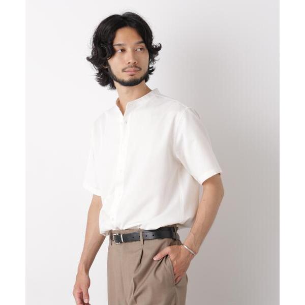 シャツ 半袖 スタンダードバンドカラーシャツ／半袖 メンズ