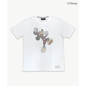 tシャツ 「Disney(ディズニー）」ミッキー/RTEG ジャンプ ティー メンズ