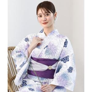セパレート浴衣 甚平 浴衣 1人で着られる 着付けいらず セパレート浴衣 コットン100％生地使用　兵児帯　簡単浴衣 レディース