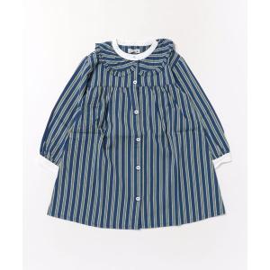 ワンピース クレリックシャツワンピース キッズ 子供服 女の子