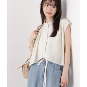 ブラウス シャツ フレアヨークノースリーブブラウス レディース