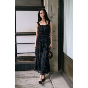 ワンピース SHIRRING FRILL DRESS シャーリングフリルドレス 夏服 秋服