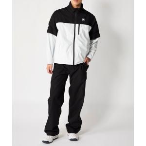 セットアップ 「FILA GOLF:フィラゴルフ」レイン上下セット　セットアップ　長袖・半袖2WAY仕様  ゴルフ　通勤　アウトドア メンズ レディース