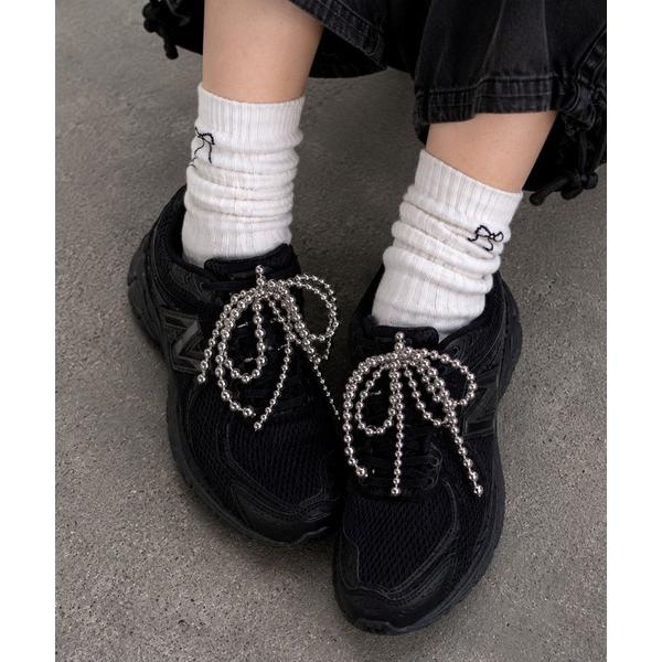 「Bls」「ZA」「Bling Leads」メタルパールスニーカー アクセサリー(BL)
