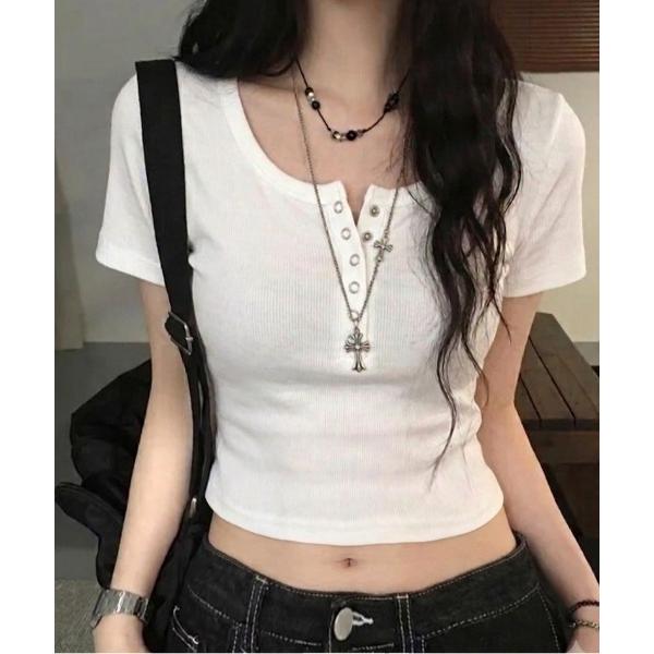 ヘンリーネック tシャツ 半袖 「新色追加」「お気に入り数1.3万人大人気トップスの半袖新作！」ヘン...