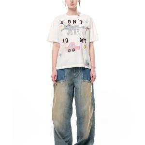 tシャツ 半袖 Kids Doodle Printed T-shirt レディース