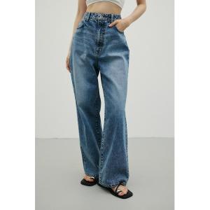 ワイドパンツ ジーンズ デニム デニムパンツ ワイドストレートデニム レディース