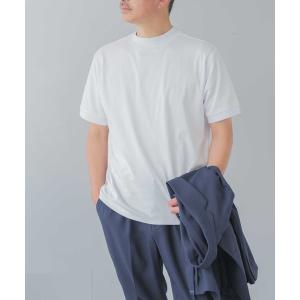 tシャツ シルケット加工 ビジネス対応 モックネックTシャツ メンズ