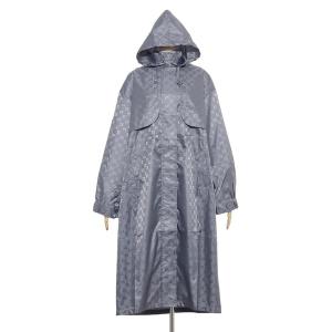 カッパ レインコート カッパ ミラショーン (mila schon)  オーバーサイズ レインコート ジャガード ポーチ付き レディース