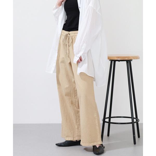 ワイドパンツ パンツ OMNES Another Edition 製品染めコットンイージーパンツ レ...