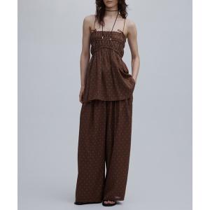 セットアップ 夏 DOT SHARRING RELAX SET UP レディース