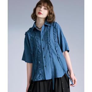 シャツ 半袖 ヨウリュウフリルコードシャツ メンズ レディース
