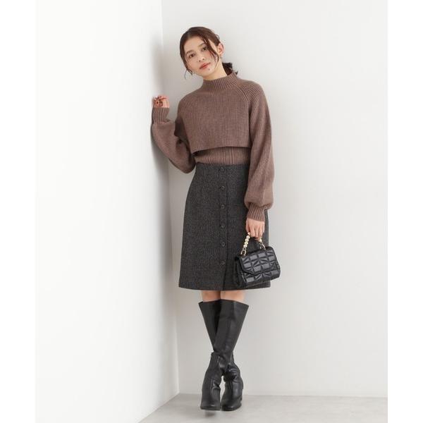 「NATURAL BEAUTY BASIC」 スカート MEDIUM グレー レディース