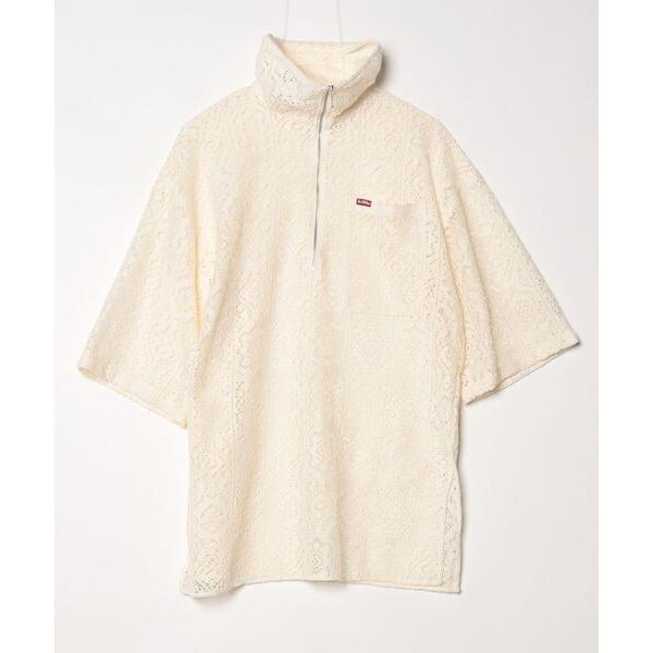 「Java」 ワンポイント半袖カットソー X-LARGE ベージュ レディース