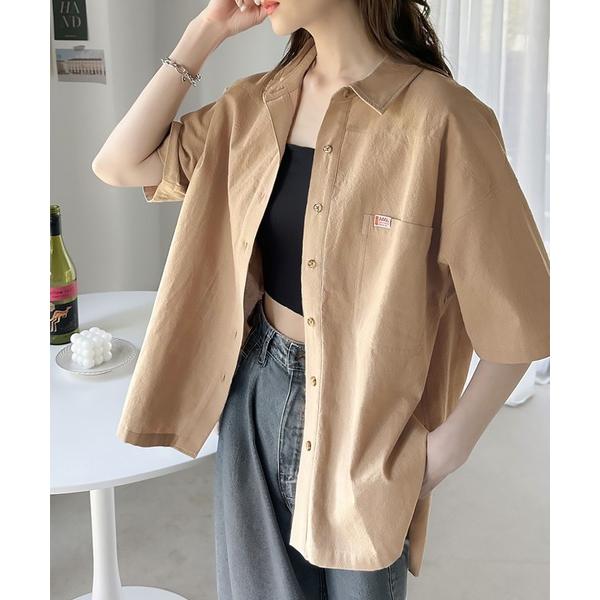 「Java」 半袖シャツ X-LARGE ベージュ レディース