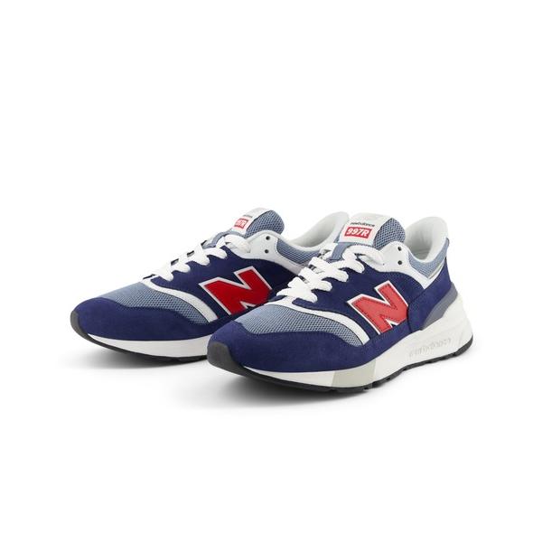 「New Balance」 ローカットスニーカー 24cm ネイビー レディース