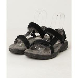 「Teva」 フラットサンダル W8 ブラック レディース