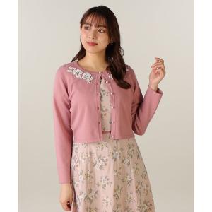「LAISSE PASSE」 ニットカーディガン MEDIUM ピンク レディース
