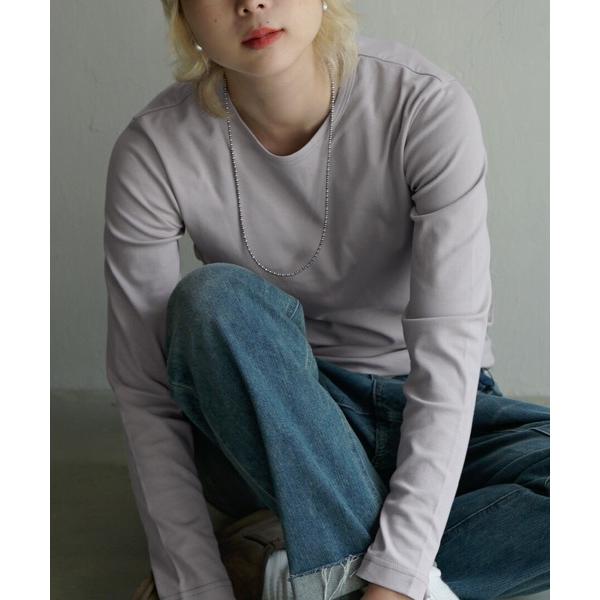 tシャツ シルキースムースコットン Tシャツ「長袖」 レディース