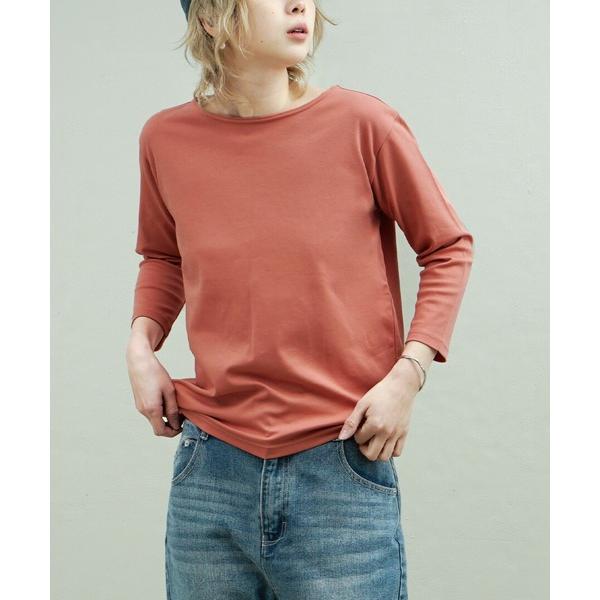 tシャツ シルキースムースコットン Tシャツ「七分袖」 レディース
