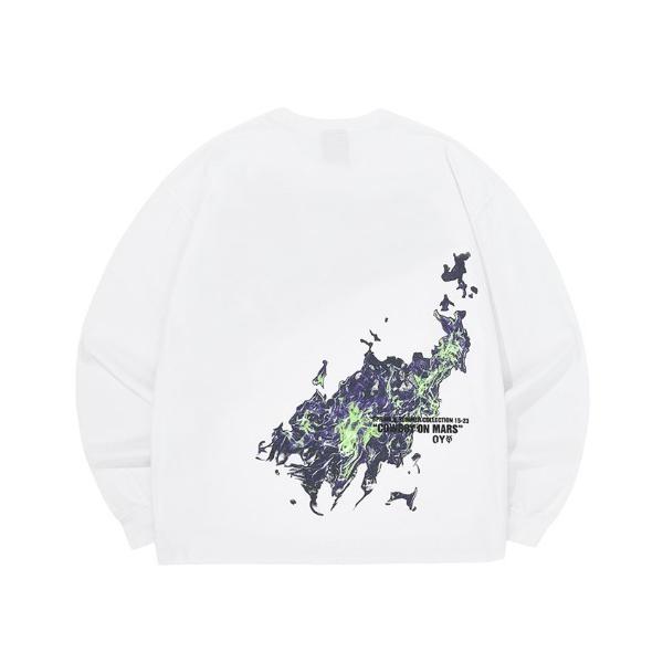 「OY」 長袖Tシャツ M ホワイト メンズ